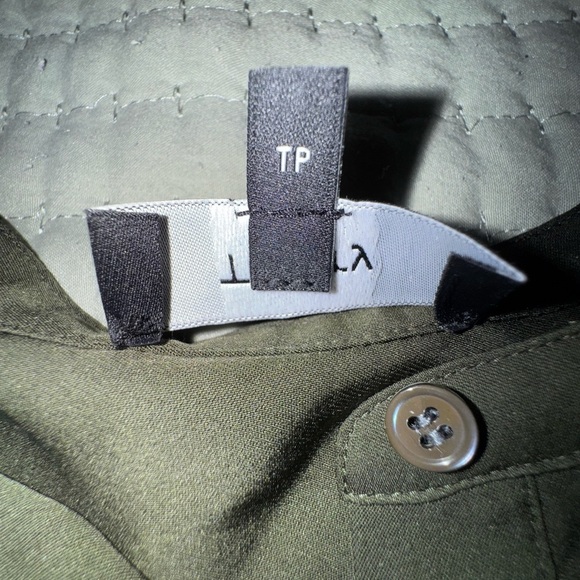 Theory brand trapeze Button Down top. Dark Rosemary green. Size TP (XS) VGUC - Picture 12 of 12